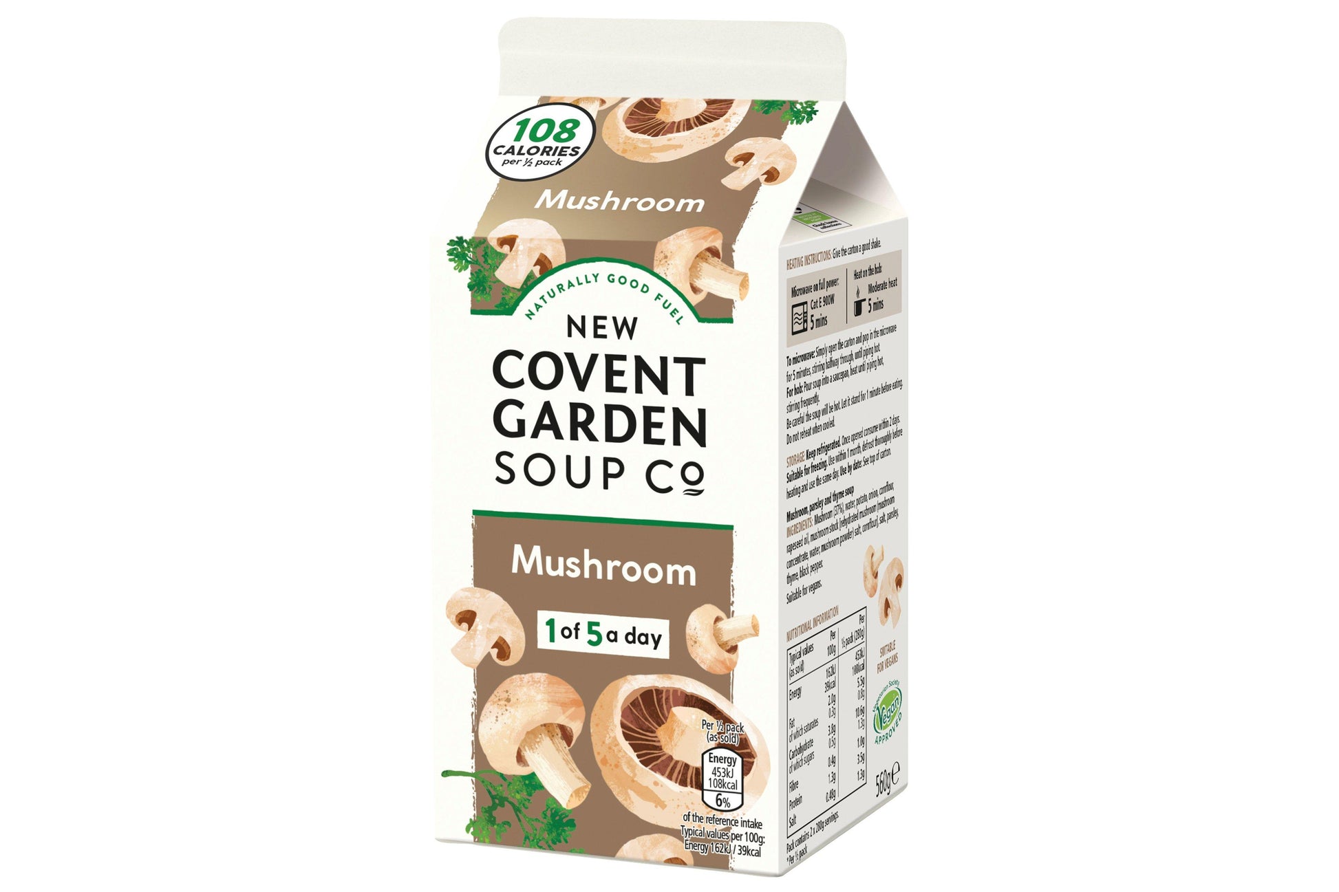 New Covent Garden Soup Co. Mushroom 560g 1 x 560g Ready Meals Asetena Pa 
