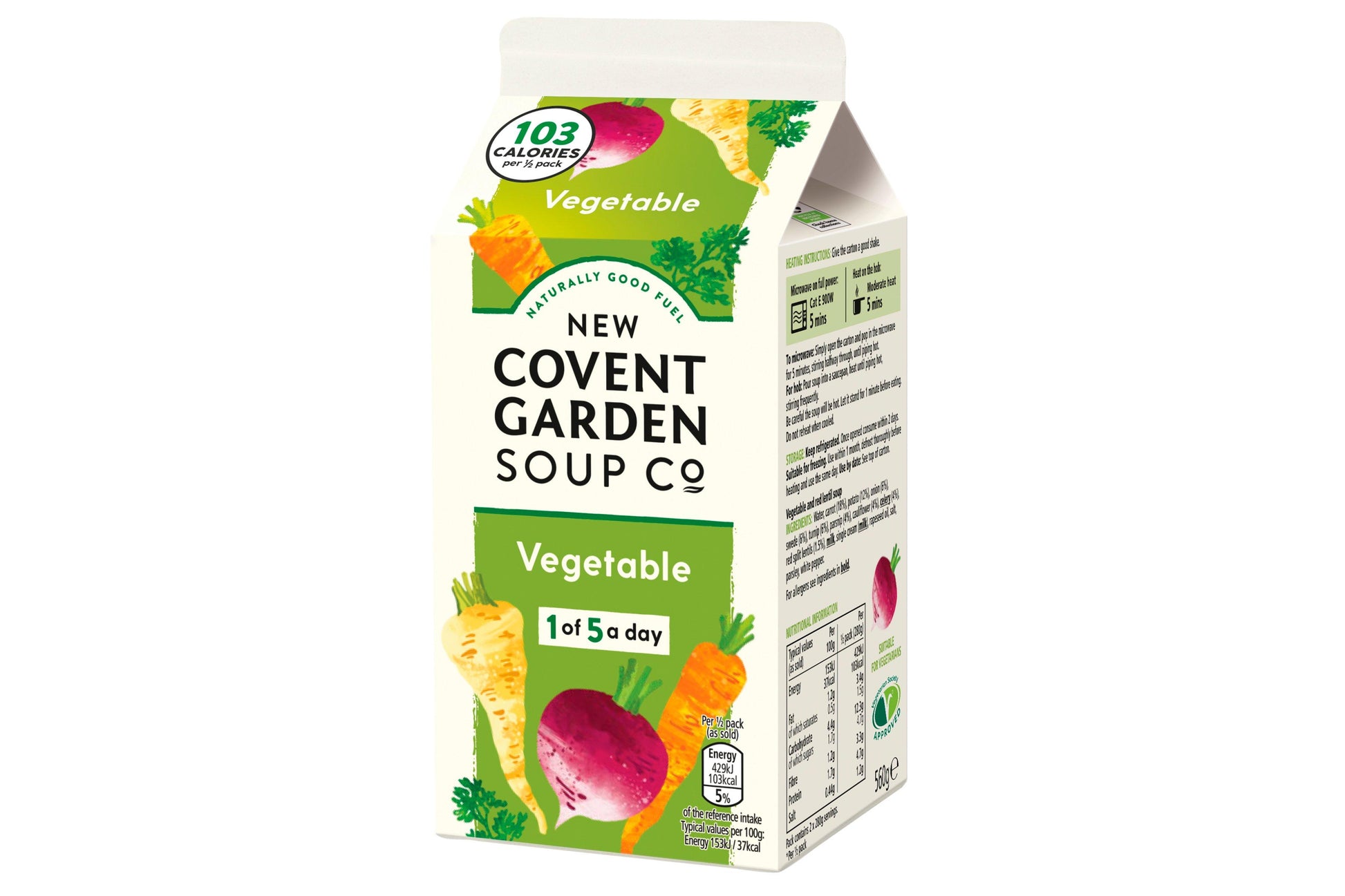 New Covent Garden Soup Co. Vegetable 560g 1 x 560g Ready Meals Asetena Pa 