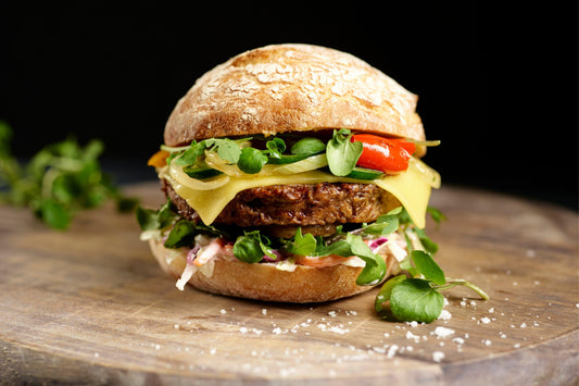 KaterVeg! Vegan Quarterpounder 24 x 113g Ready Meals Asetena Pa 
