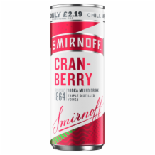 Smirnoff & Cranberry   12x250ml