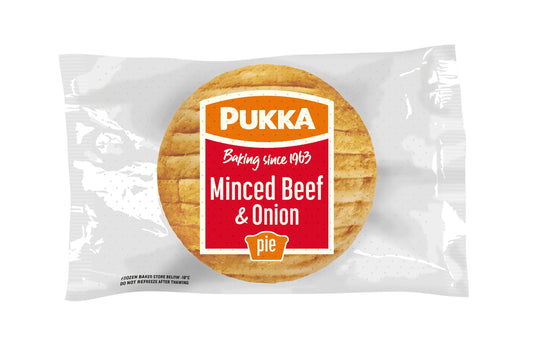 Pukka Individually Wrapped Baked Minced Beef & Onion Pies 1 x 36 Ready Meals Asetena Pa 