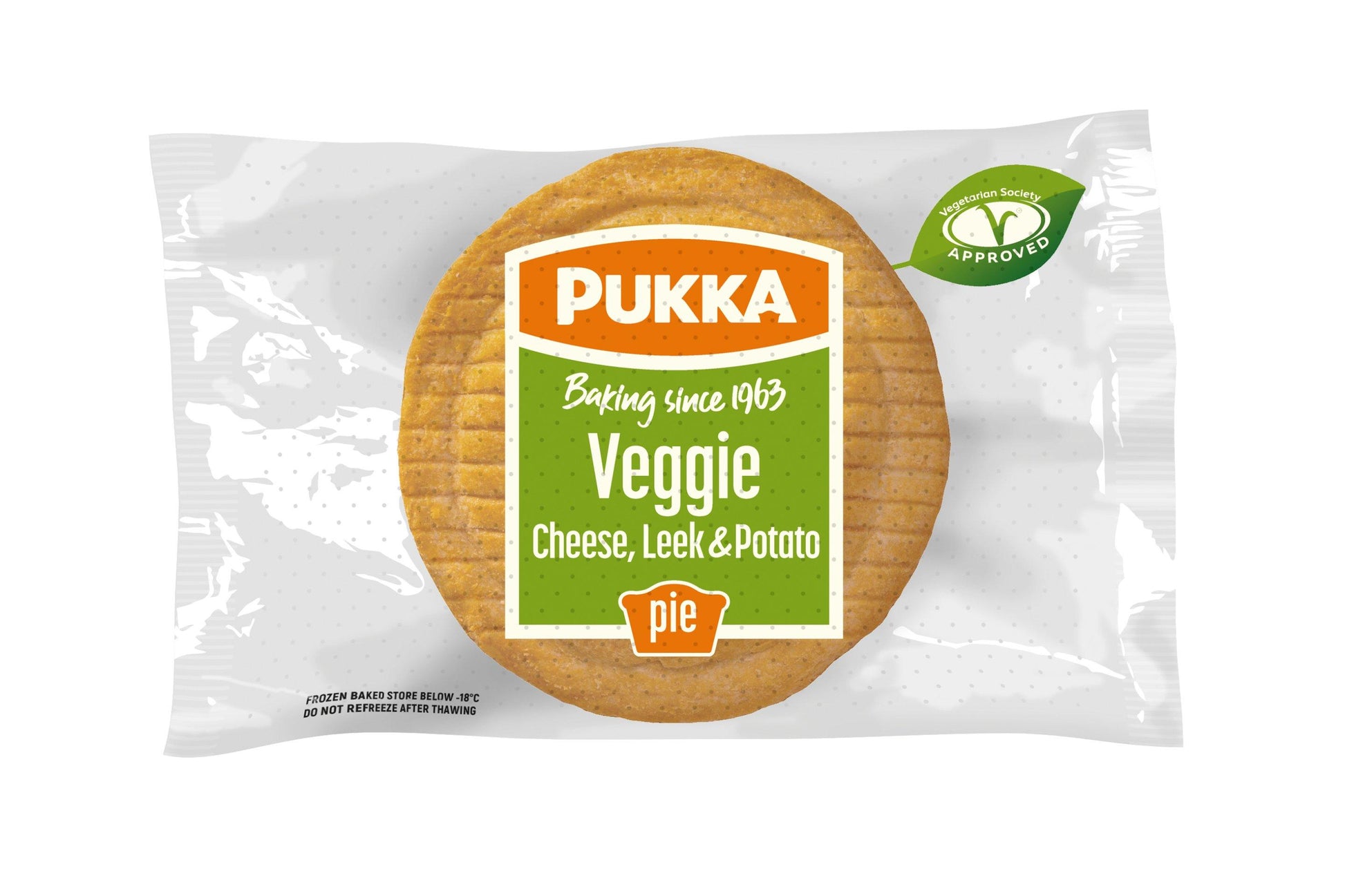 Pukka Individually Wrapped Baked Cheese, Leek & Potato Pies 1 x 36 Ready Meals Asetena Pa 