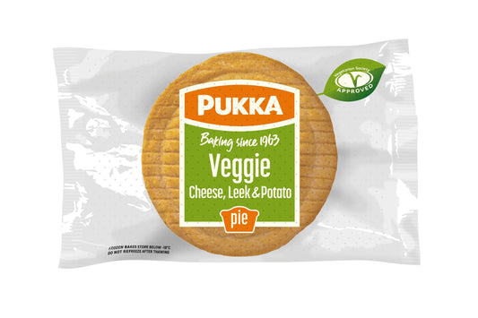 Pukka Individually Wrapped Baked Cheese, Leek & Potato Pies 1 x 36 Ready Meals Asetena Pa 