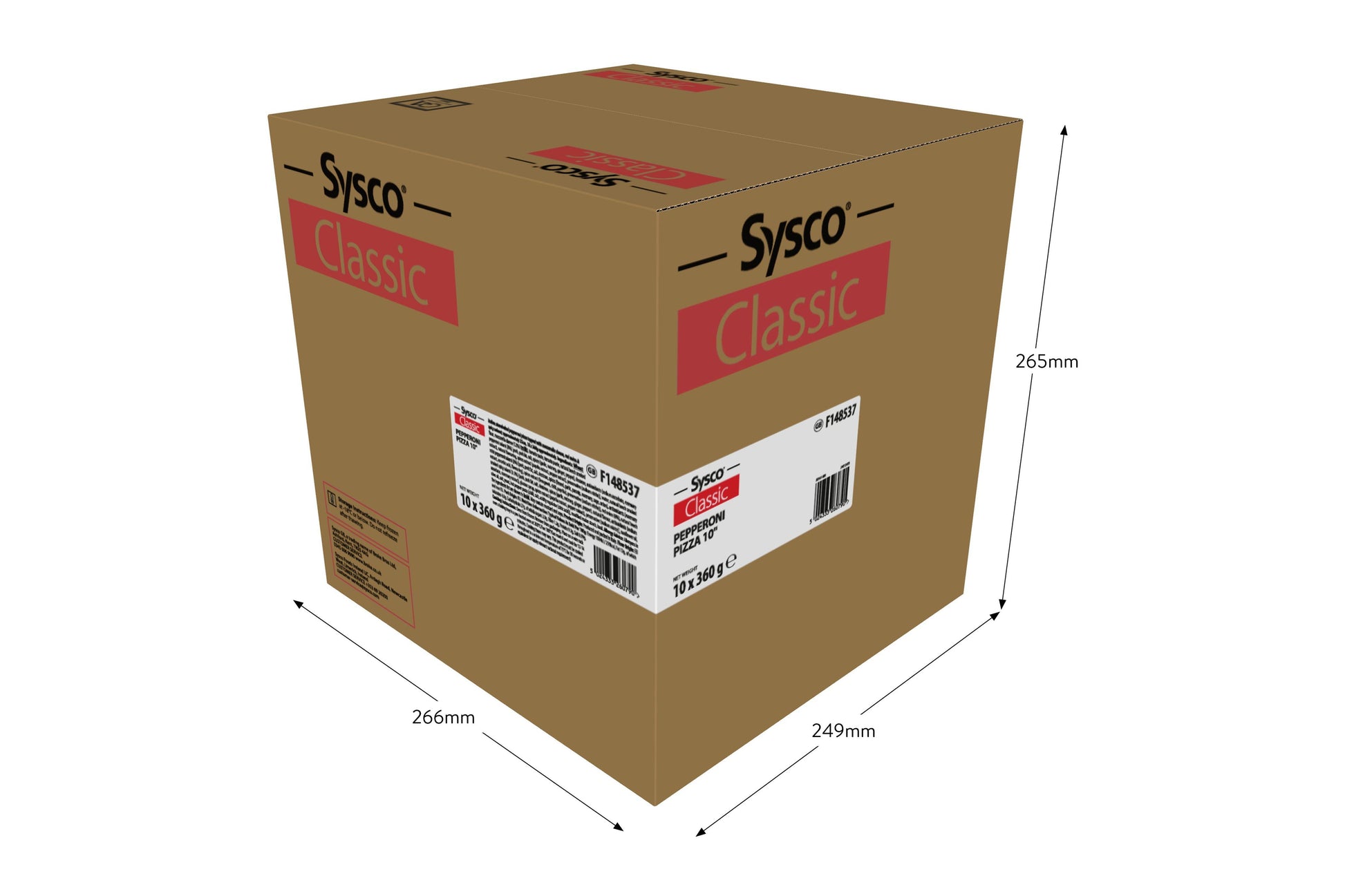 Sysco Classic Margherita Pizzas 10" 1 x 10 Ready Meals Asetena Pa 