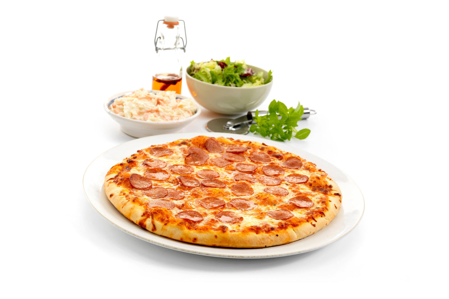 Sysco Classic Stonebaked Pepperoni Pizza 12" 1 x 8 Ready Meals Asetena Pa 
