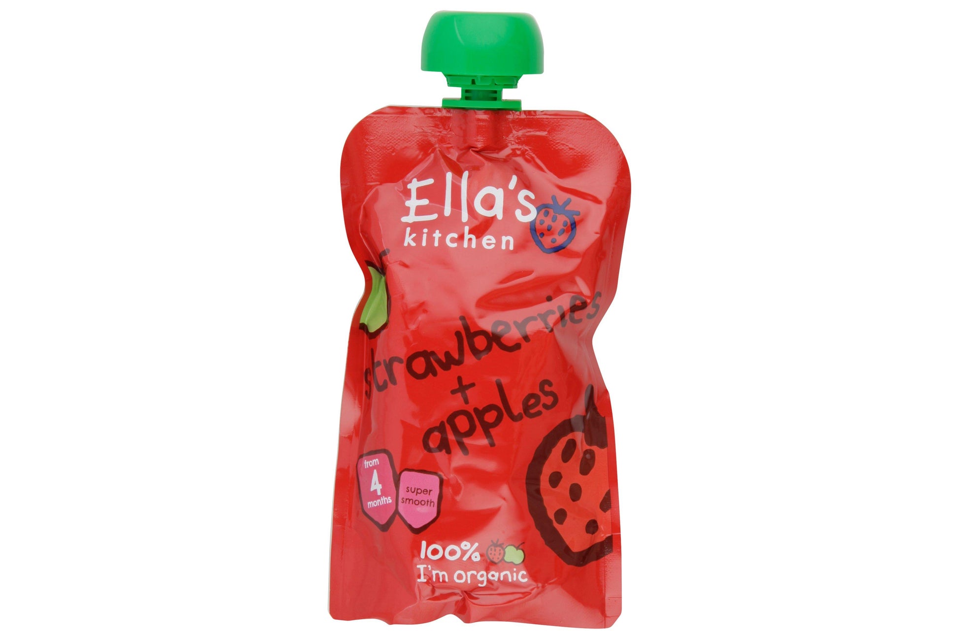 Ella's Kitchen Strawberries Apples 7 x 120g Ready Meals Asetena Pa 