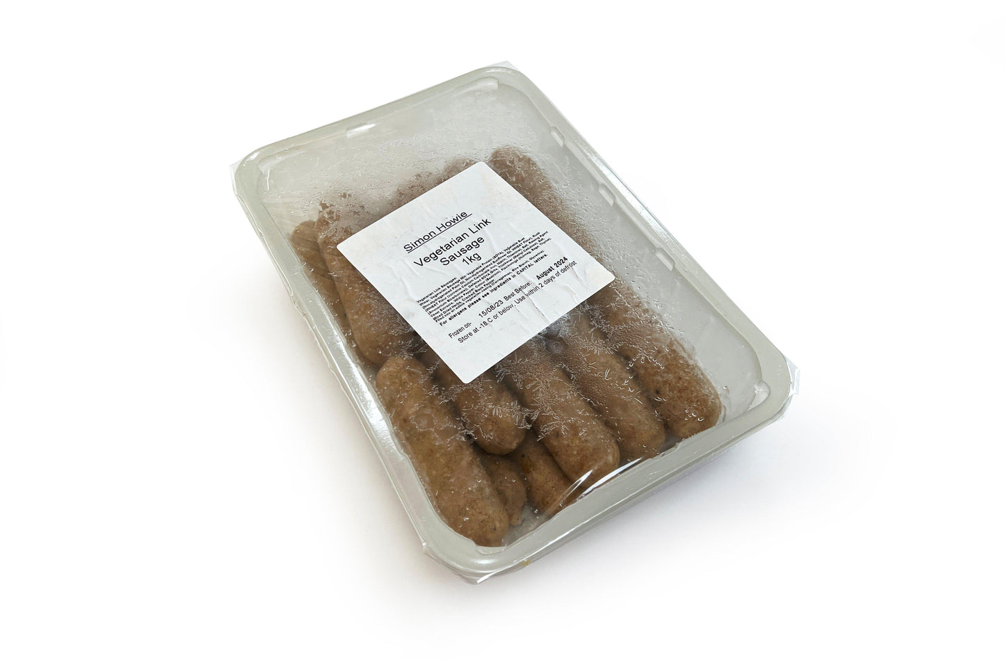 Simon Howie Veggie Sausages (Scotland Only) 2 x 1kg Ready Meals Asetena Pa 