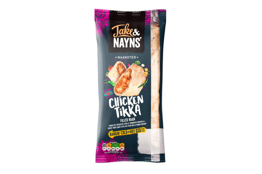 Jake & Nayns' Chicken Tikka Filled Naanster 15 x 185g Ready Meals Asetena Pa 