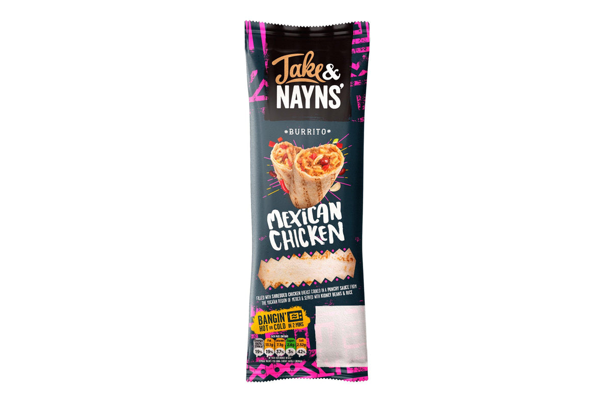 Jake Chicken Jake & Nayns' Mexican Chicken Burrito 15 x 185g – Asetena Pa