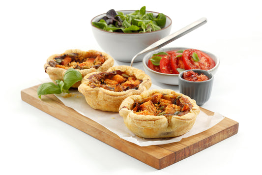 Sysco Simply Plant Based Sweet Potato & Red Onion Marmalade Seeded Tart 1 x 24 Ready Meals Asetena Pa 