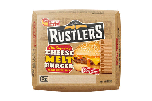Rustlers The Supreme Cheese Melt Burger 4 x 173g Ready Meals Asetena Pa 