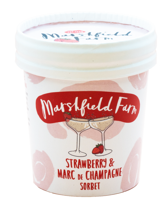 Marshfield Strawberry Champagne Sorbet 125ml 12x125ml