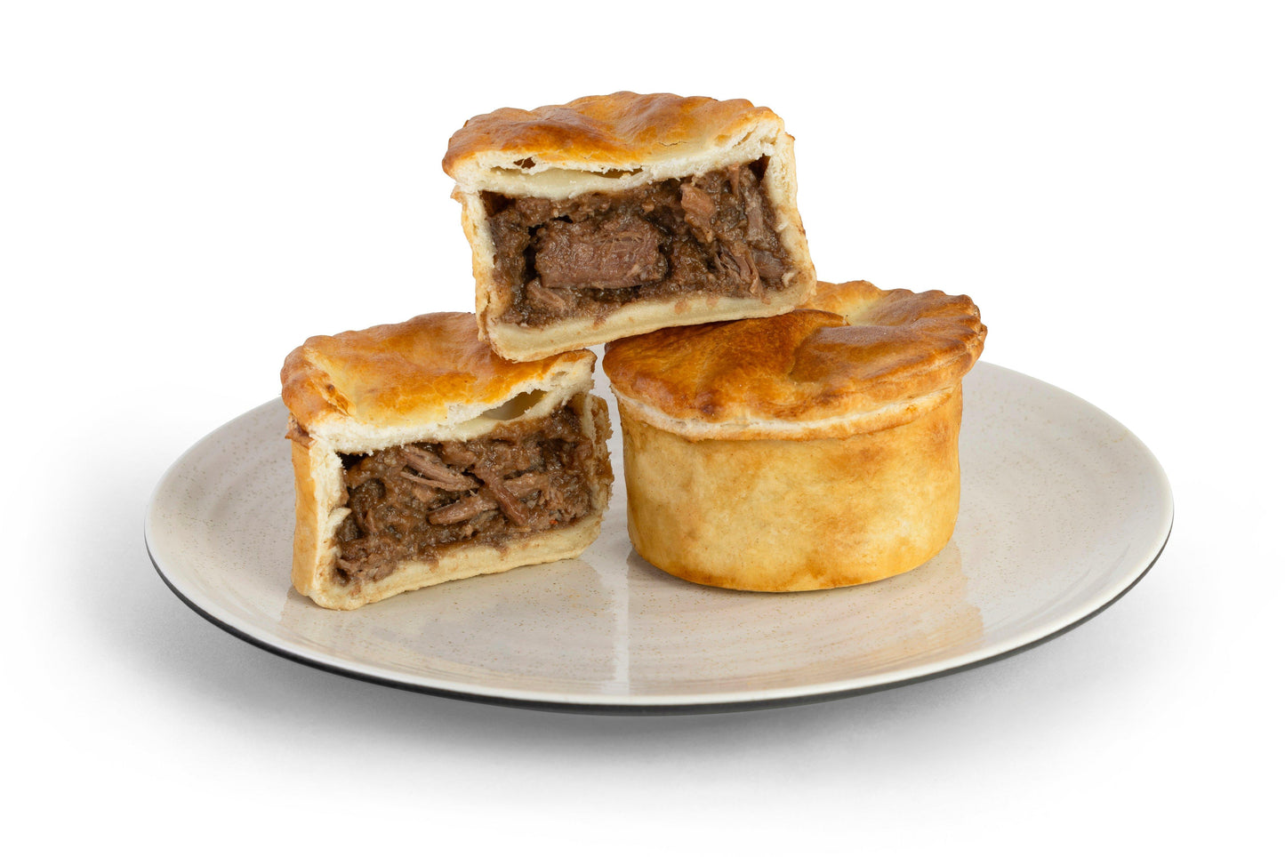 Pie Sports Small Unbaked Steak & Gravy Pies (Scotland Only) 1 x 24 Ready Meals Asetena Pa 