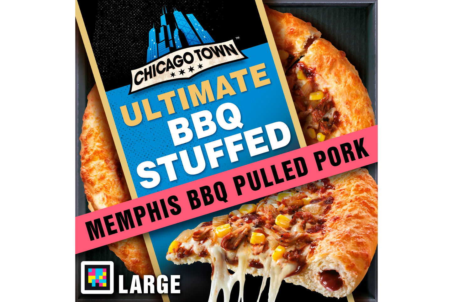 Chicago Town Stuffed Crust Takeaway Memphis Style BBQ Pulled Pork 1 x 9 Ready Meals Asetena Pa 