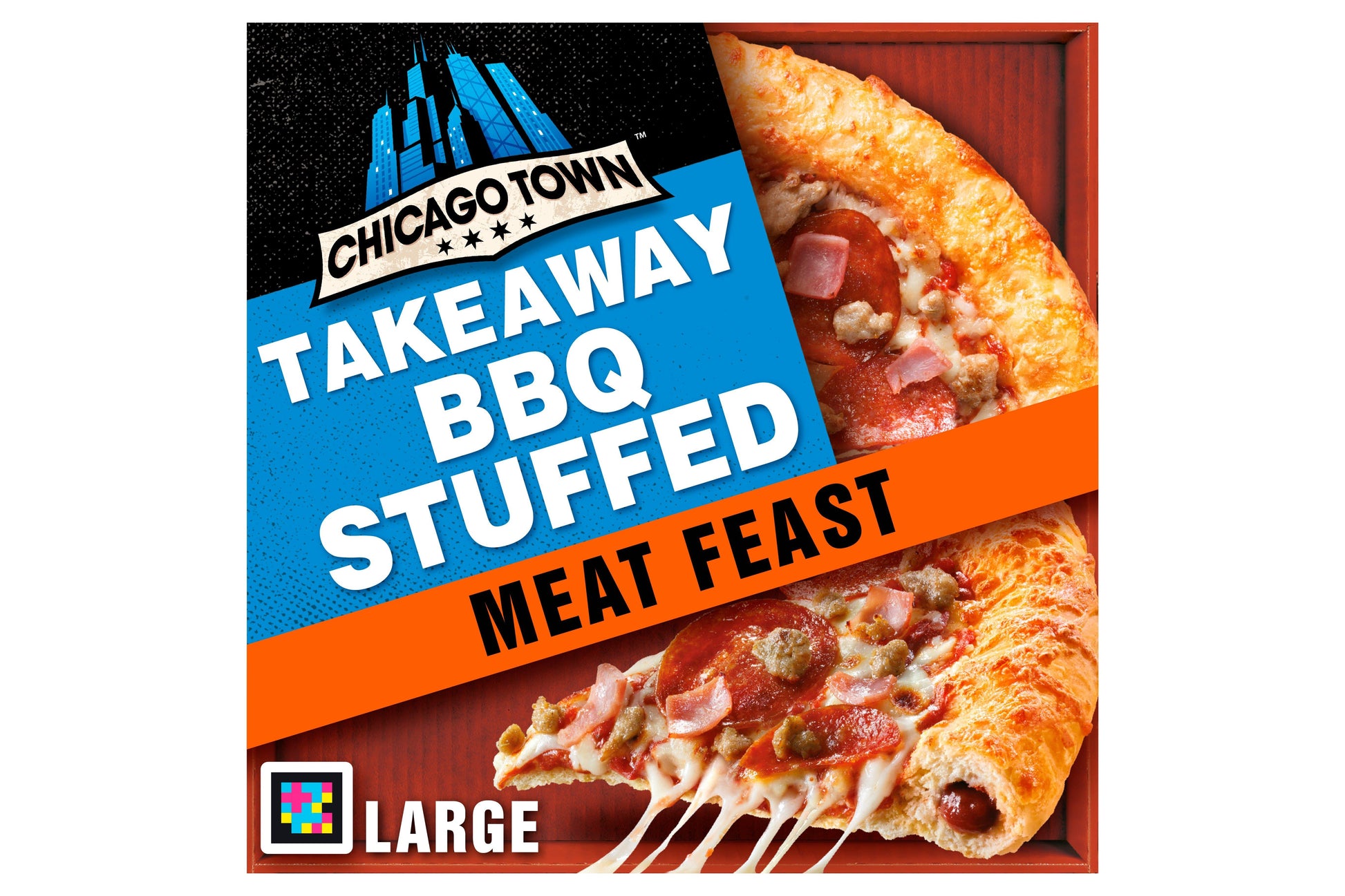Chicago Town Stuffed Crust Takeaway Magnificent Meat Feast Pizza 30cm 1 x 9 Ready Meals Asetena Pa 