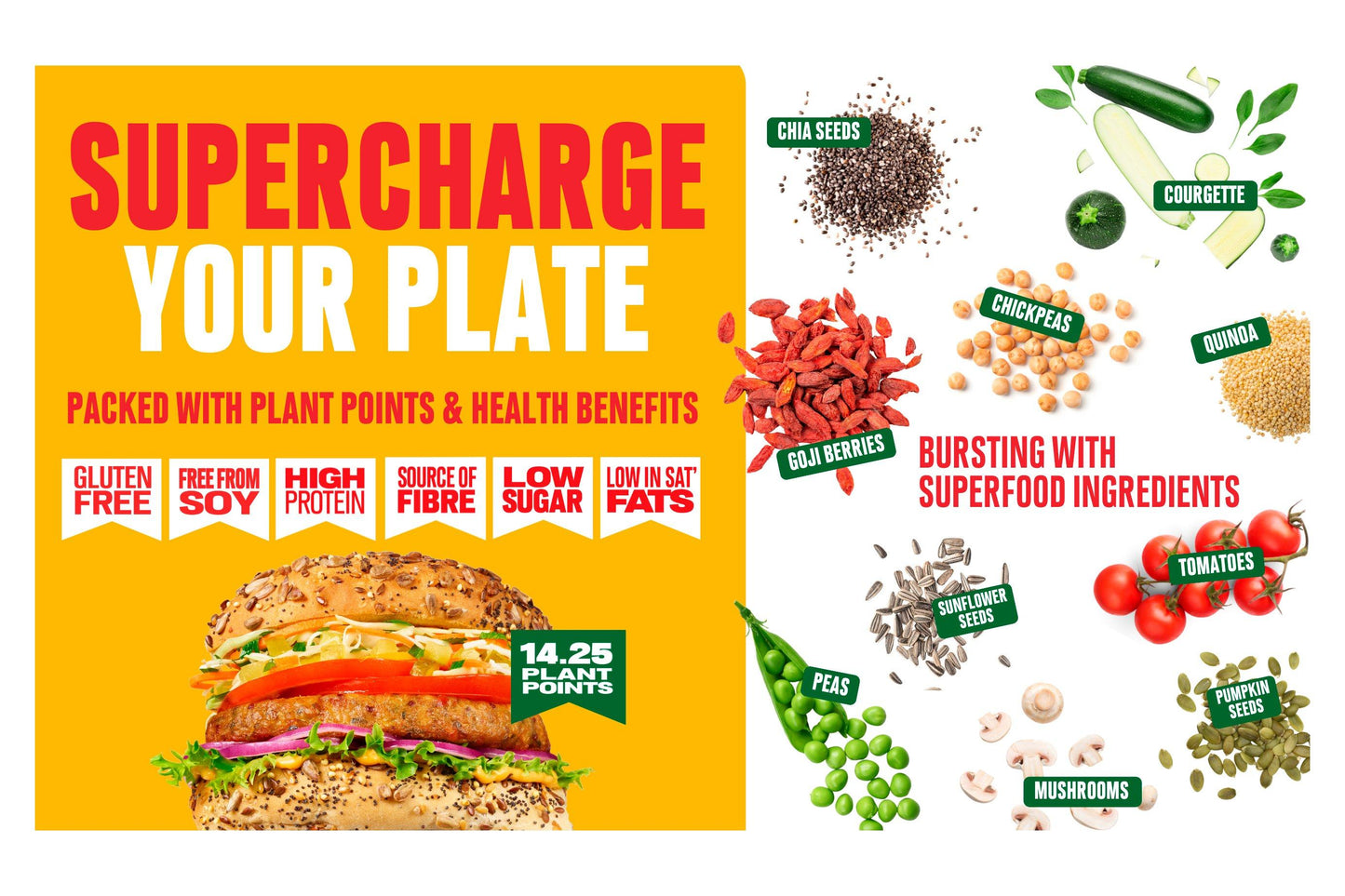 Moving Mountains Superfood Burger 20 x 100g Ready Meals Asetena Pa 