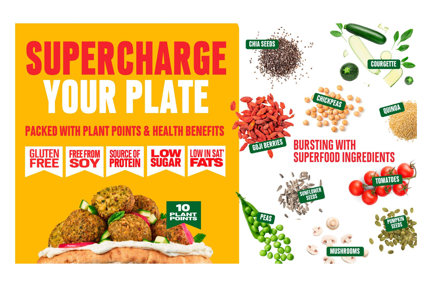 Moving Mountains Superfood Falafel 117 x 17g Ready Meals Asetena Pa 