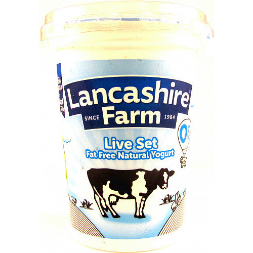 Lancashire Farm Natural Live Set Yoghurt   400g × 1
