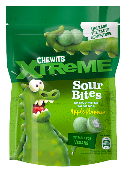 Chewits Xtreme Sour Apple Bite  10x115g