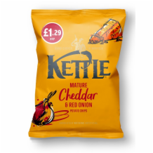 Kettle Chedar & Red Onion   12x80g
