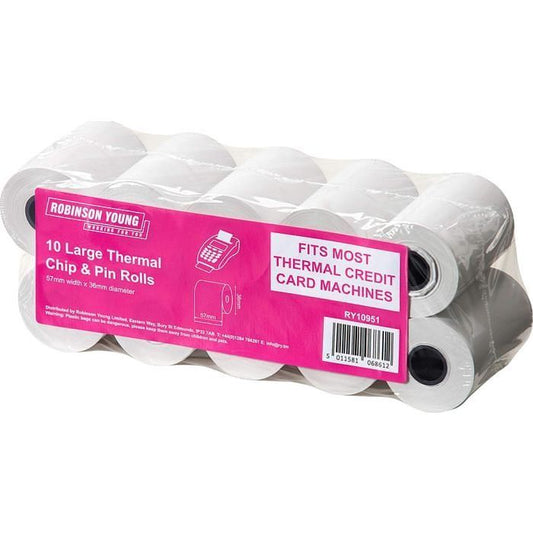 Large Chip & Pin Rolls 7xmm  10x10pk