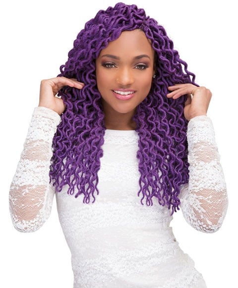 2 X MAMBO SYN COILY DENSE LOCS 18 Color OET1B/BURG Hair for Braid Extensions Asetena Pa 