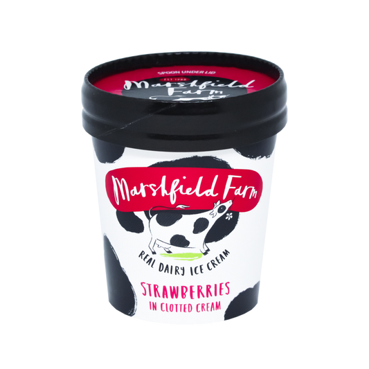Marshfield Strawberries in Clotted Cream 12x125ml
