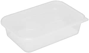 Heavy Duty Clear Microwave Container With Lid  25x500ml