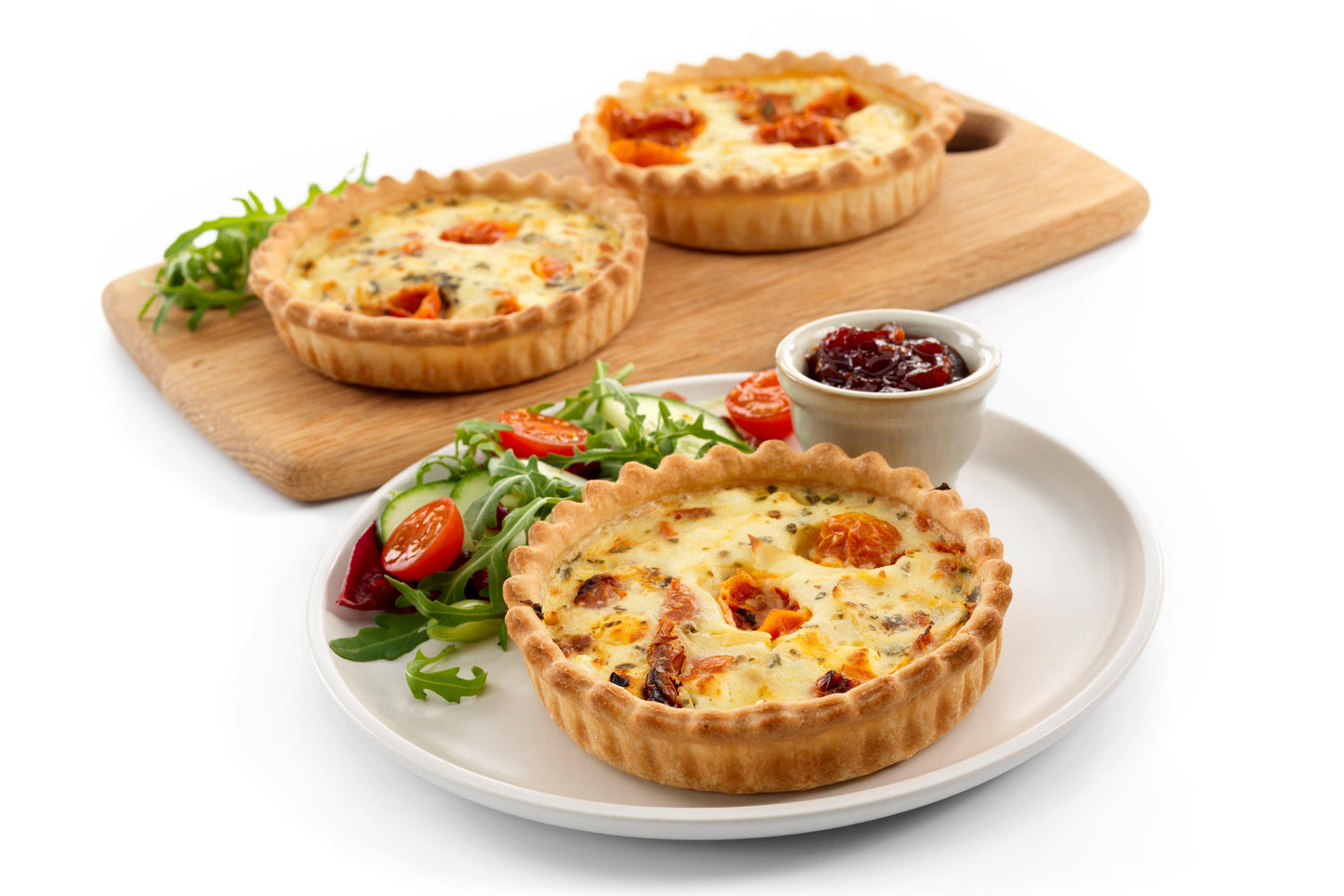 Brakes Tomato, Goat's Cheese & Basil Tarts 12 x 185g Ready Meals Asetena Pa 