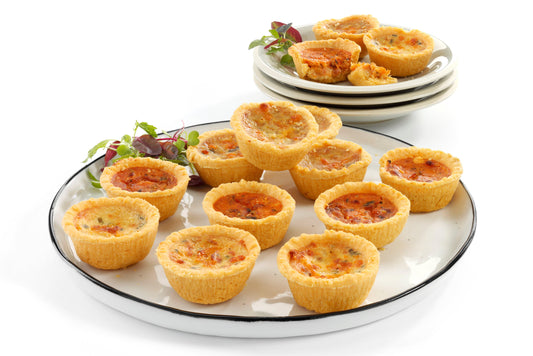 Brakes Vegetarian Party Quiche Assortment 1 x 72 Ready Meals Asetena Pa 