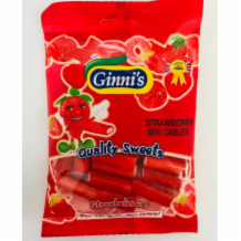Ginni Mini Cables Strawberry  10x120g