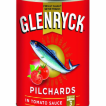 Glenryck Pilchards In Tomato Sauce  12x400g