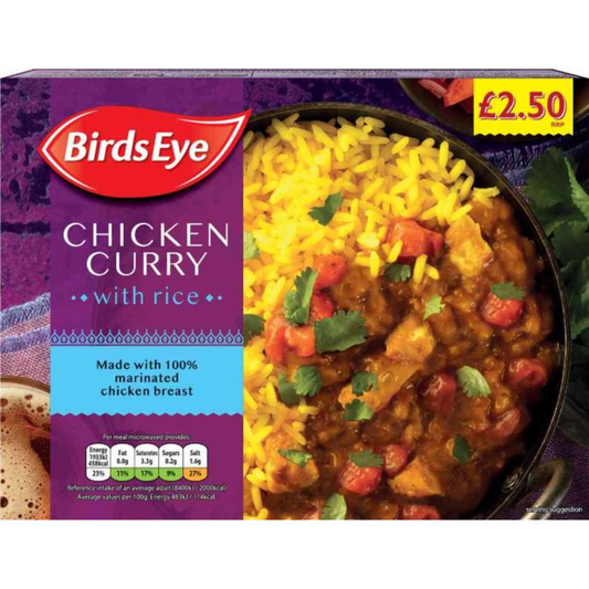 PM 2.50 Birds Eye Chicken Curry & Rice 6x400g
