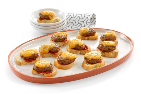 Brakes Mini Cheeseburger Crostini 48 x 24g Ready Meals Asetena Pa 