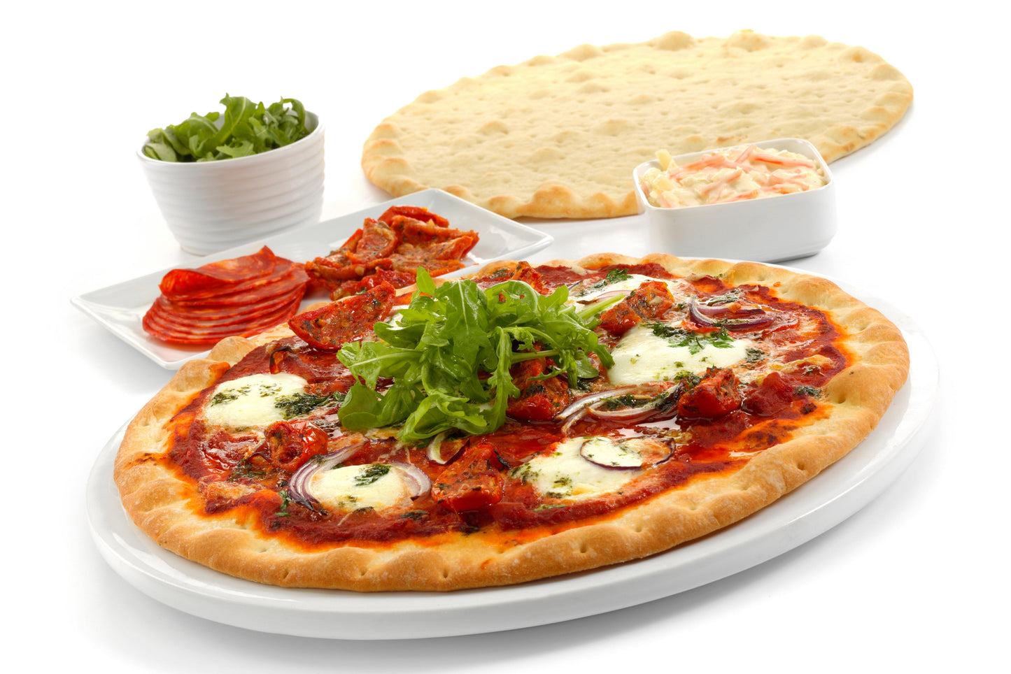 Brakes Stonebaked Thin & Crispy Pizza Bases 12" 1 x 18 Ready Meals Asetena Pa 