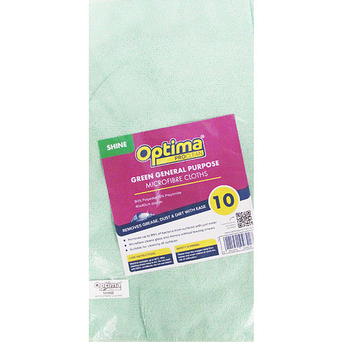 Microfibre Cloth Green   10s × 10 × 1
