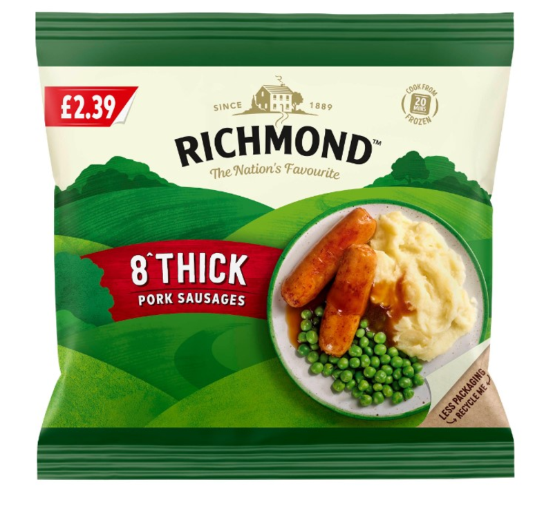 PM £2.39 Richmond Sausage 8x344g
