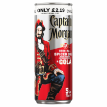 Captain Morgan Spiced Rum & Cola   12x250ml