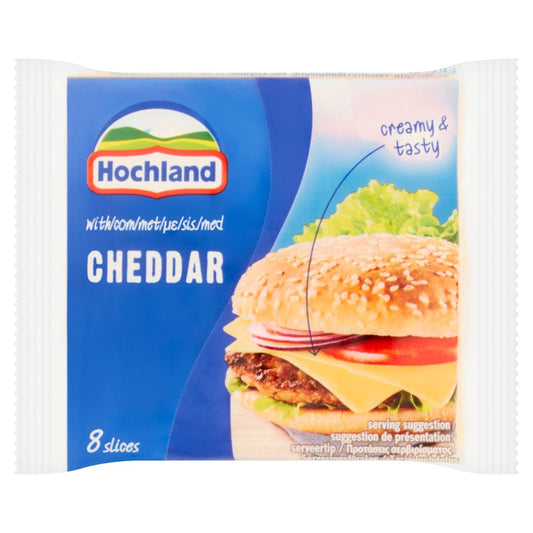 Hochland Cheddar 8 Thick Slices 200g   200g × 24