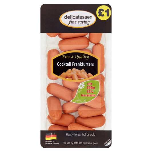 Delicatessen Fine Eating Cocktail Frankfurters 200g   200g × 1
