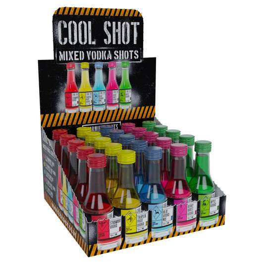 Cool Shot Mixed Vodka Shots 25 x 20ml (500ml)   20ml × 25 × 1
