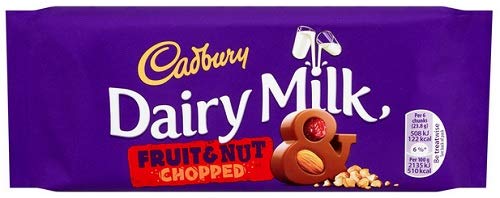 Cadbury Dairy Milk Chopped Friut&nut Block   22x95g