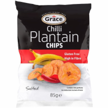 Grace Plantain Chips Lime  9x85g