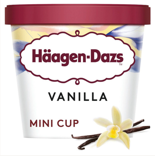 Haagen-Dazs Vanilla Minicups 24x95ml 24x95ml