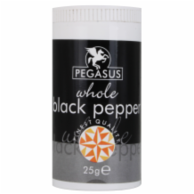 Pegasus Whole Black Pepper  12x25g