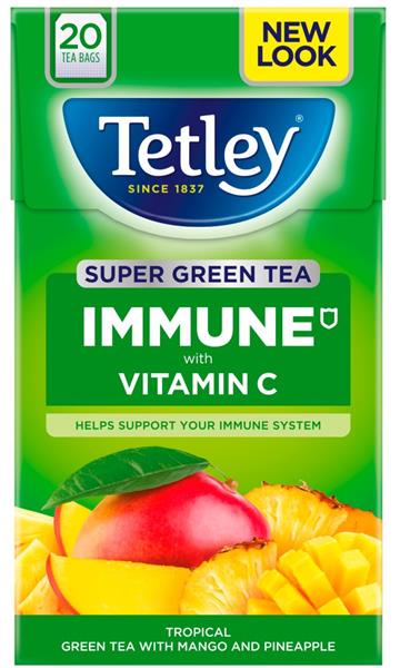 Tetley Green Tea Lemon   4x20's