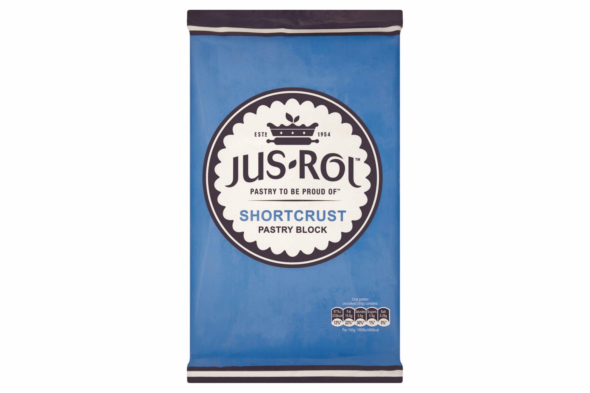 Jus-Rol Shortcrust Pastry Block 1.5kg 4 x 1.5kg Ready Meals Asetena Pa 