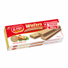 Lago Hazelnut Wafers pack  1x6001