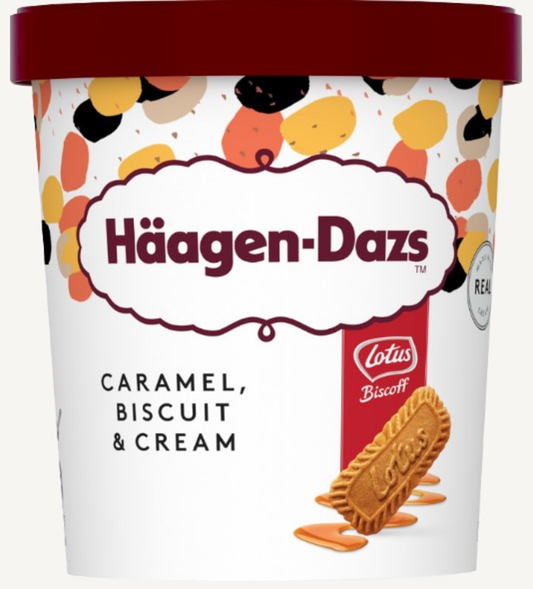 Haagen-Dazs Biscoff Caramel Biscuit & Cream 8x460ml