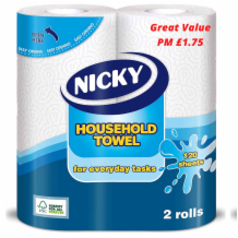 Nicky Household Towel    10x2's